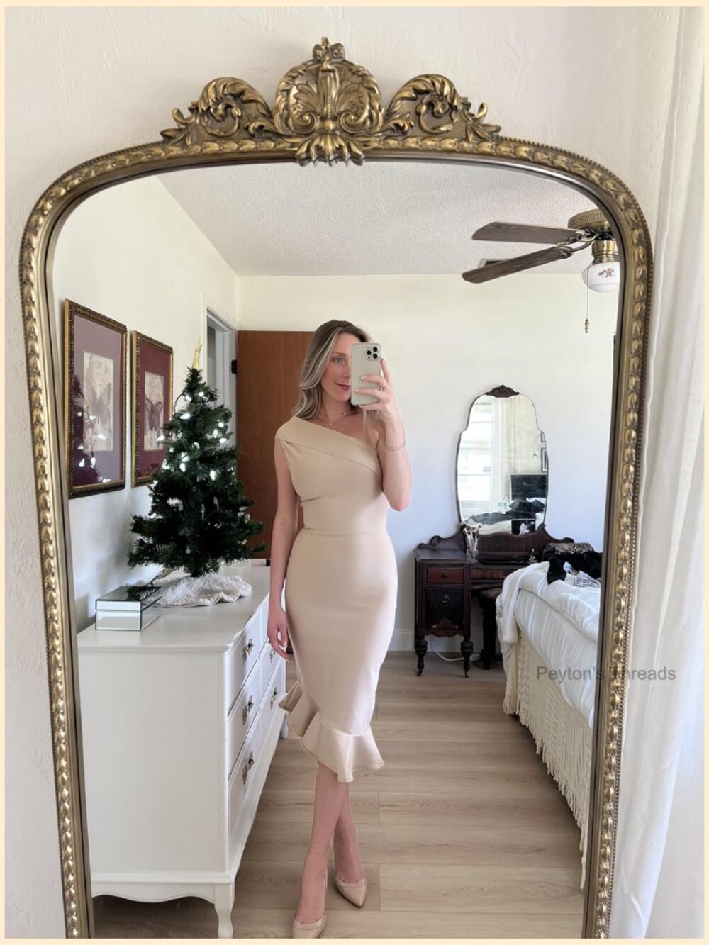 Sexy One Shoulder Bodycon Bandage Dress Mermaid Cocktail Midi Dresses Trendy - Picture 6 of 7
